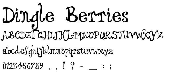 Dingle Berries font